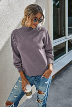 Load image into Gallery viewer, Mockneck Solid Long Sleeve Sweater-Lavender
