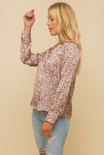 Load image into Gallery viewer, LEOPARD PRINT TAYLORED CARLA SATIN SHIRT
