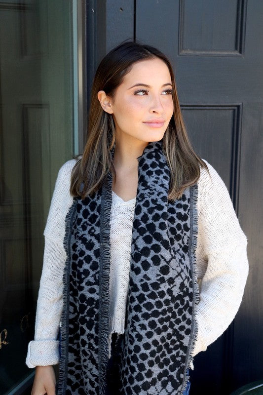 Snakeskin Print Scarf