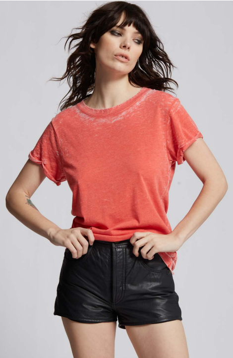 Paprika Distressed Tee – Amour Vogue - Main Image