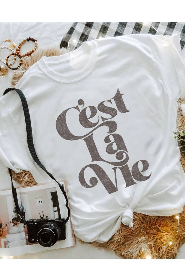 RELAXED FIT C'est La Vie T-shirt
