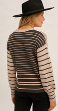 Load image into Gallery viewer, Stripe Mixed Color Block Sweater
