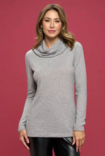 Load image into Gallery viewer, Extra Soft Brushed Knit Turtleneck Tunic Top
