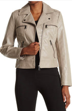 Load image into Gallery viewer, Bernardo Faux Leather Crop Jacket - Mink
