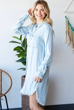 Load image into Gallery viewer, Tencel Shirt Dress-FINAL SALE
