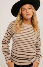 Load image into Gallery viewer, Stripe Mixed Color Block Sweater
