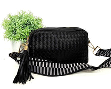 Load image into Gallery viewer, Woven Willow Camera Crossbody Bag
