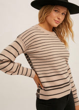 Load image into Gallery viewer, Stripe Mixed Color Block Sweater

