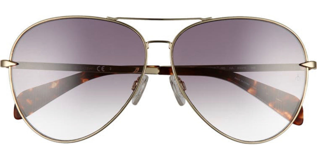 Rag & Bone 63mm Oversize Aviator Sunglasses