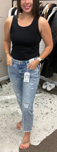 Load image into Gallery viewer, Nature Denim High Rise Crop Mom Jeans- FINAL SALE
