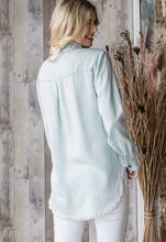 Load image into Gallery viewer, Long Sleeve Button Up Tencel Shirt
