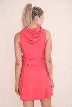 Load image into Gallery viewer, Hooded Active Dress-Hibiscus
