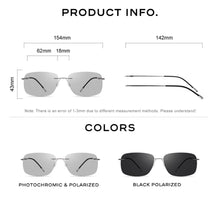 Load image into Gallery viewer, Polarized Unisex Rimless Aviation Sun Glasses
