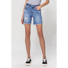 Load image into Gallery viewer, Vervet Stretch High Rise Midi Shorts
