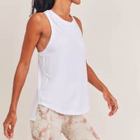 Load image into Gallery viewer, Cool-Touch Perforated Hi-Lo Racer Tank
